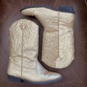 Little girls glitter cowboy boots